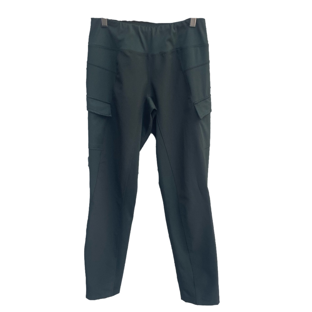 Champion Women's Dark Green Mid Rise Cargo Athletic Pants Zipper Ankle Size XS